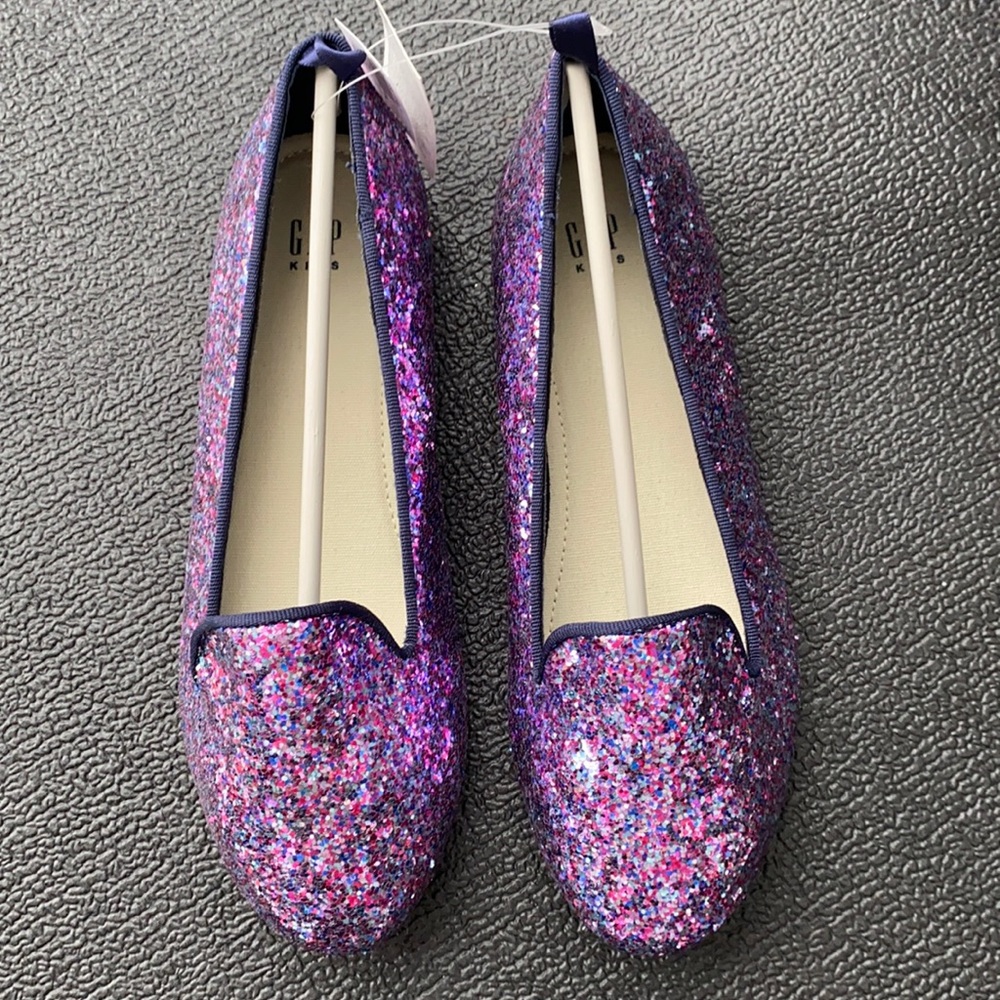Glitter loafers size 2